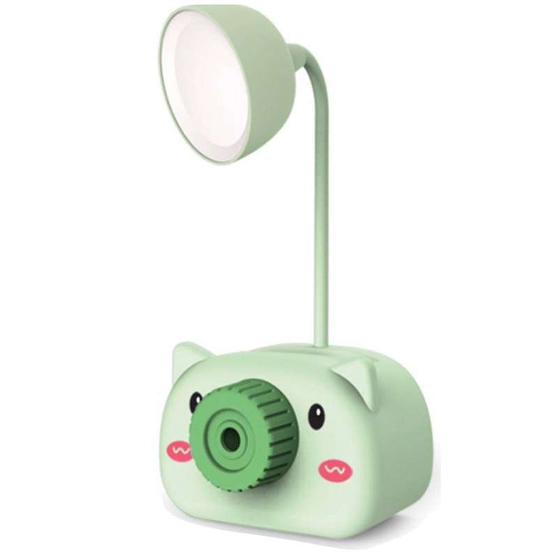 Led Usb Rechargeable Table Desk Lamp Cute Cartoon Pen Holder