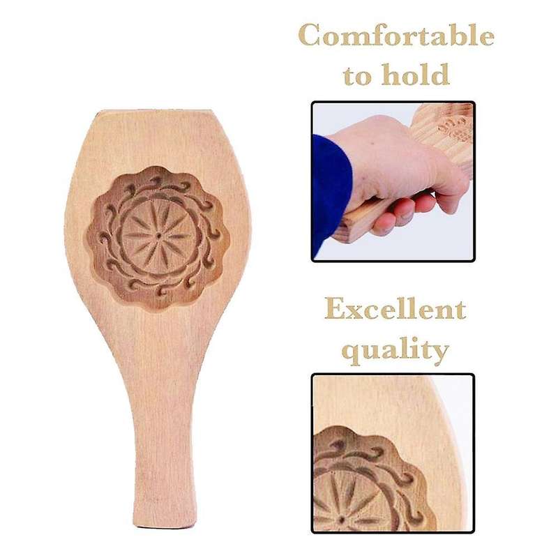 Wooden Moon Cake Mold Pastry Mold Baking Tool for Making Mung Bean