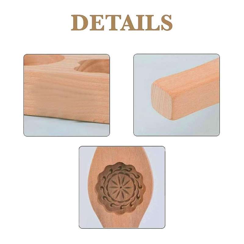 Wooden Moon Cake Mold Pastry Mold Baking Tool for Making Mung Bean