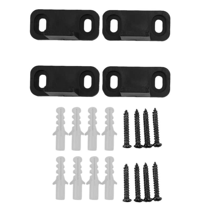 4 Set Sliding Barn Door Bottom Dual Clip Floor Mounted Guide Hardware