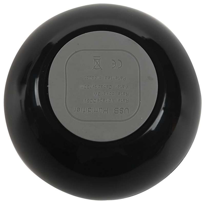 Ultrasonic Atomizing Humidifier Air Purifier Led Night Light,black