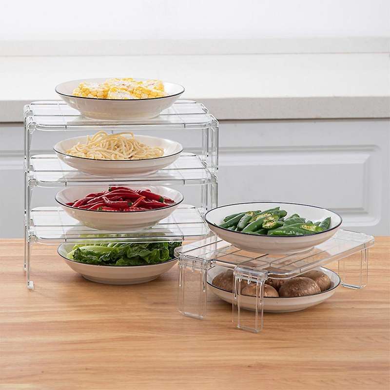 2pcs Fridge Organizer Rack Kitchen Racks Kitchen Items(brown)