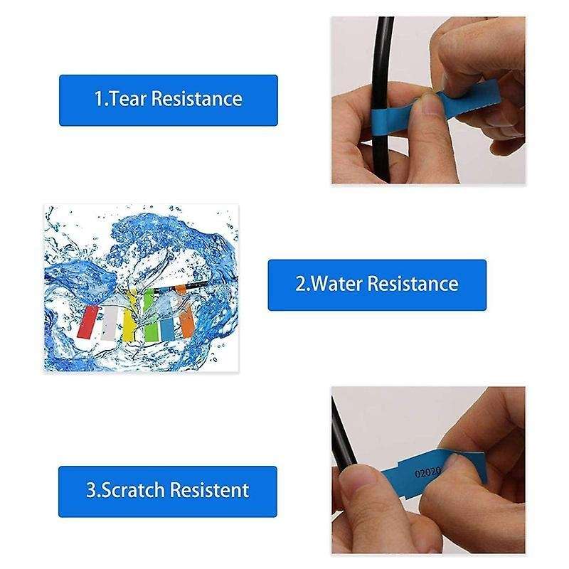 480pcs Cable Labels Colorful Waterproof Stickers Identification