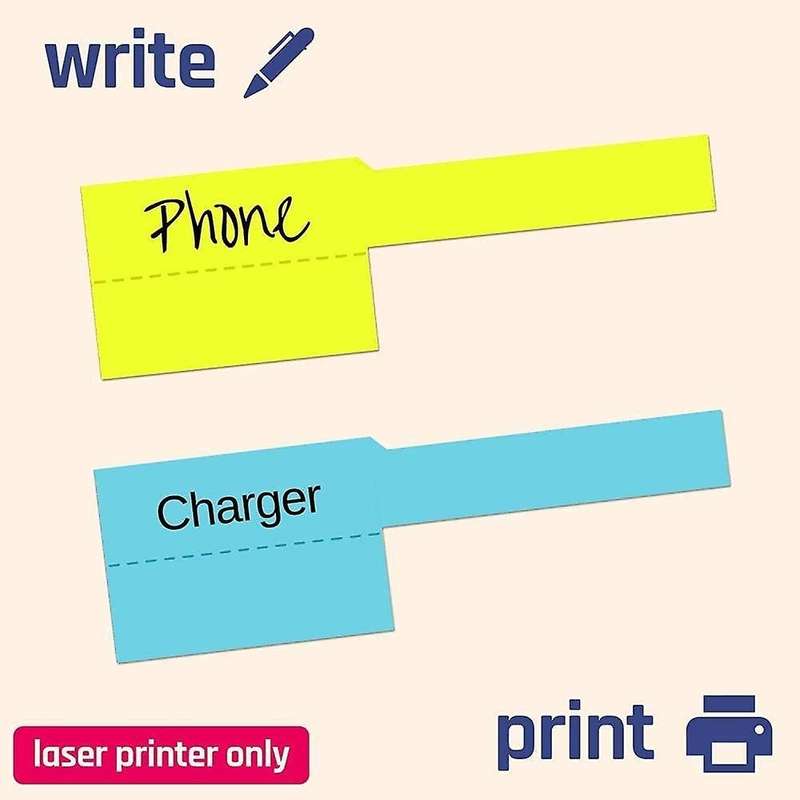 480pcs Cable Labels Colorful Waterproof Stickers Identification