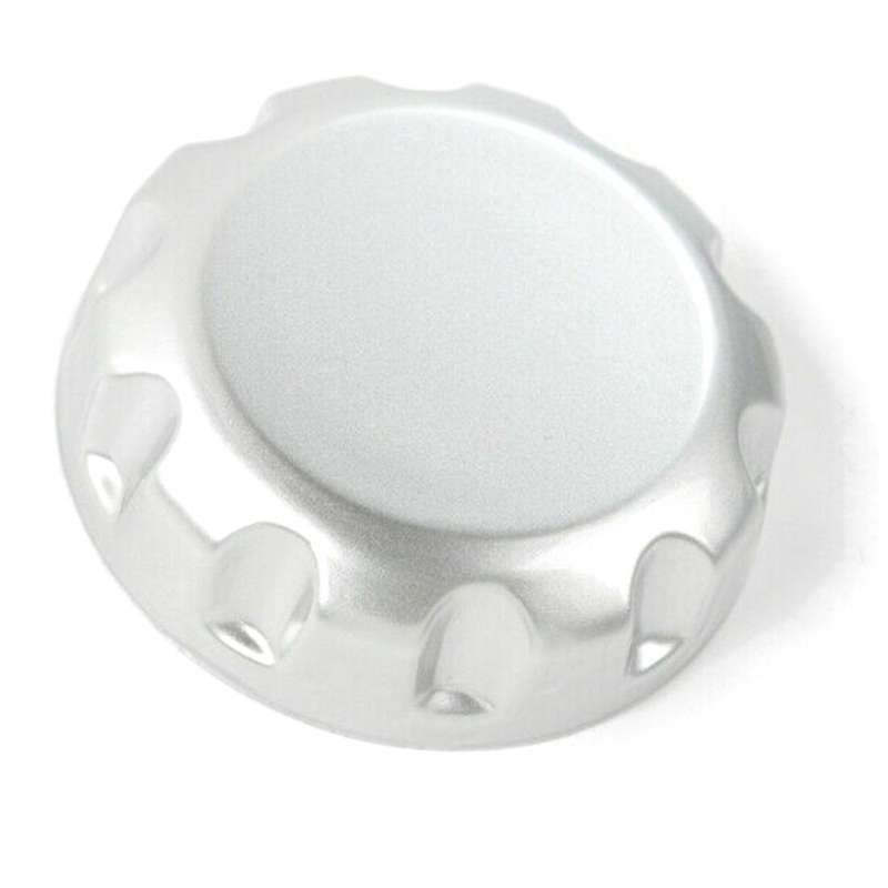 Passenger Seat Lumbar Support Adjuster Knob Button Trim Cover, Silver