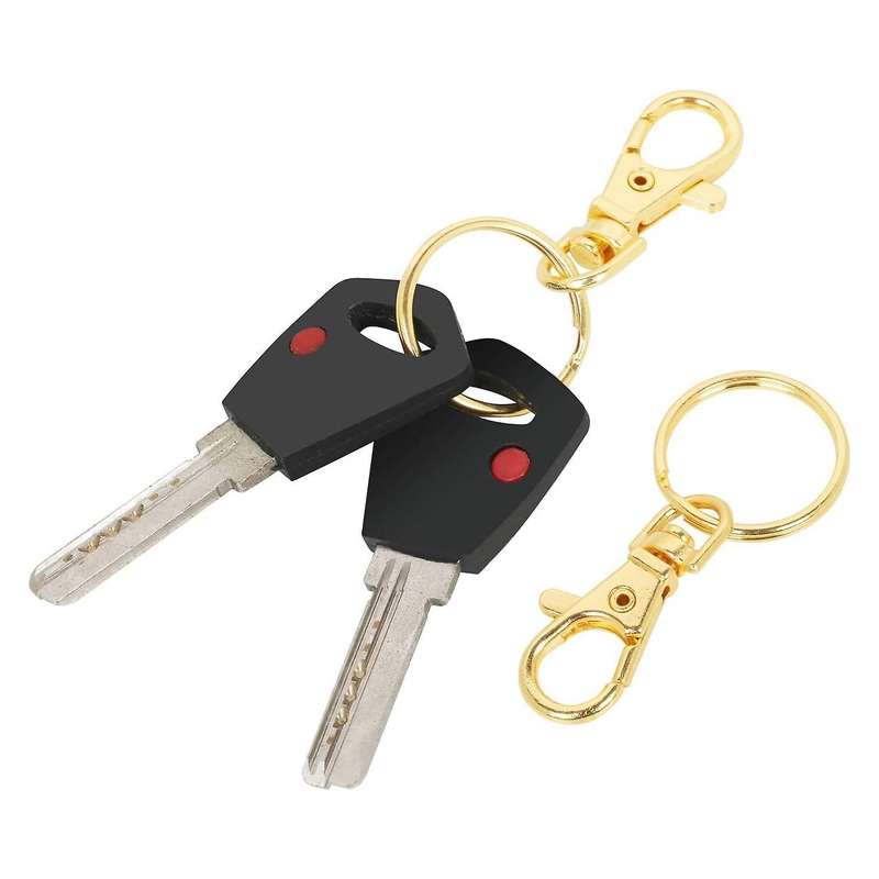 20pcs Swivel Clasps Metal Keyring for Lanyard Key Rings Crafting