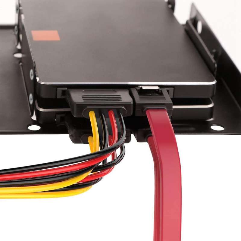 2 Bay 2.5 to 3.5 Inch Hdd Ssd Metal Mounting Kit Adapter Bracket