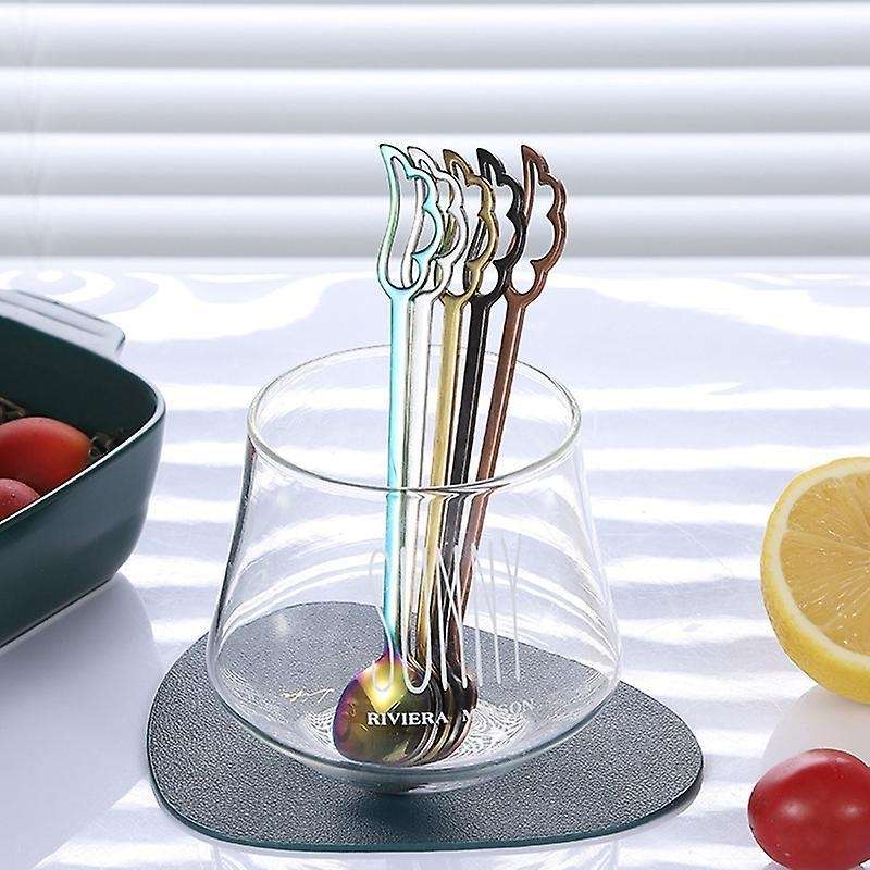 Stainless Steel Spoons Lovely Wing Shape Coffee Cup Spoon Tableware