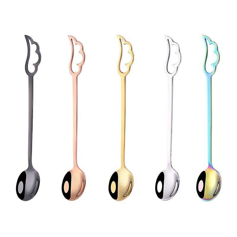 Stainless Steel Spoons Lovely Wing Shape Coffee Cup Spoon Tableware