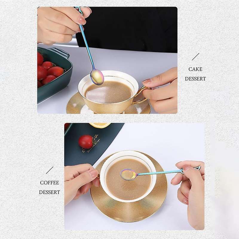 Stainless Steel Spoons Lovely Wing Shape Coffee Cup Spoon Tableware
