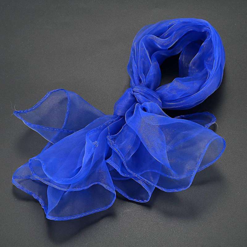 Plain Chiffon Neck Scarf Head Scarves 70 Cm X 70cm (watermelon Red)