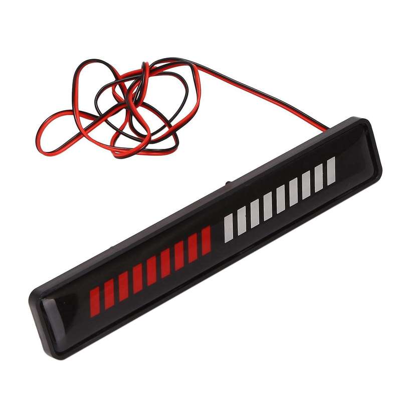 Pair Red + White Light Front Bumper Grilles Lights for Bmw Ford
