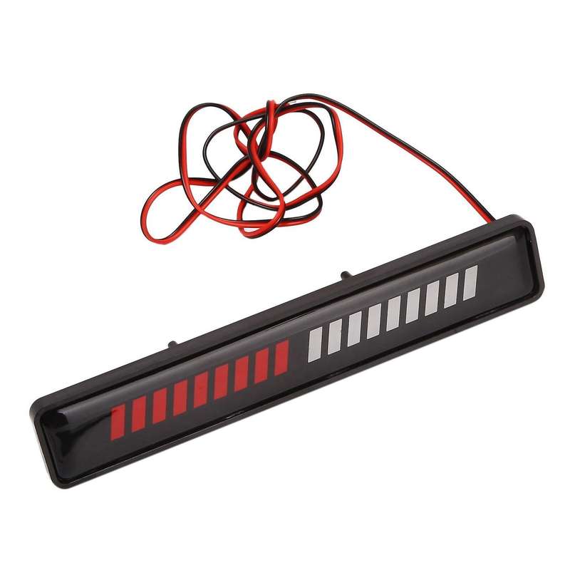 Pair Red + White Light Front Bumper Grilles Lights for Bmw Ford