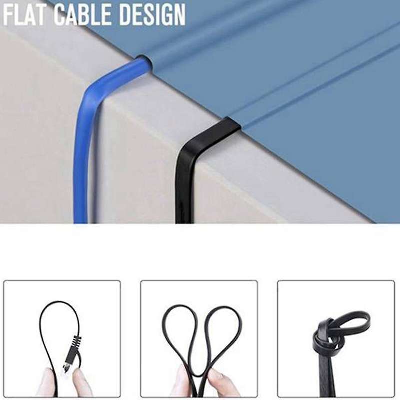 High-speed Flat Internet Computer Cable Cat7 for Router, Modem, (5m)