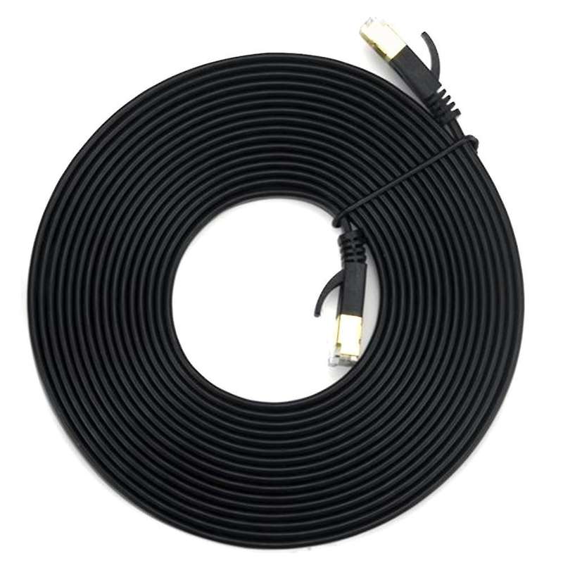 High-speed Flat Internet Computer Cable Cat7 for Router, Modem, (5m)