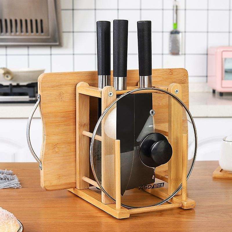 Household Goods Wooden Storage Racks, Kitchen Knives, Cutting Board