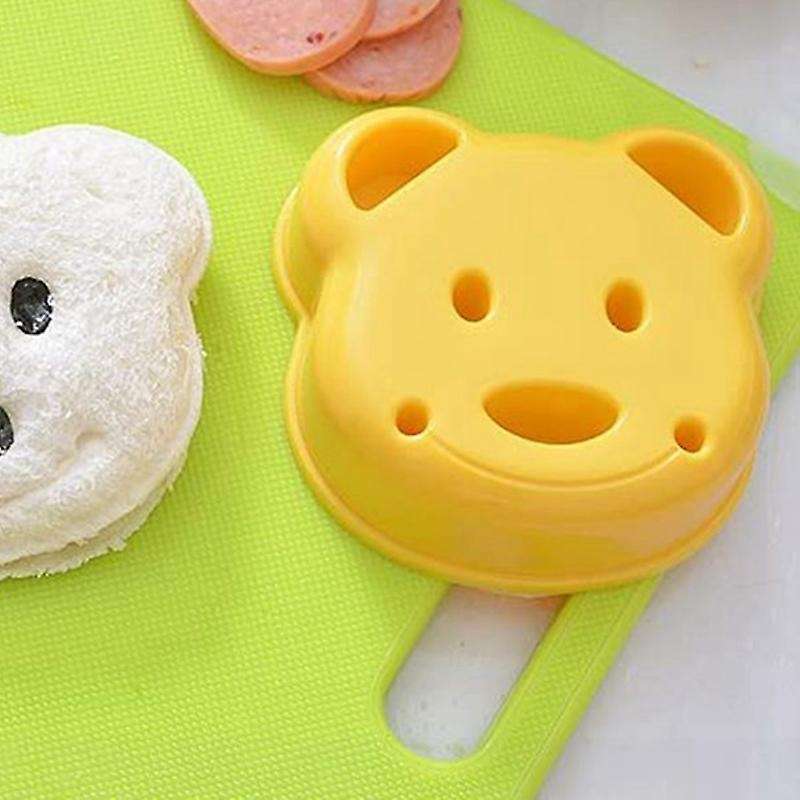 5pcs Bear Shape Sandwich Mold Cutter, Bread Sandwich Shapers for Kids