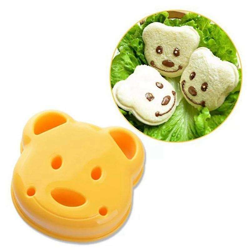 5pcs Bear Shape Sandwich Mold Cutter, Bread Sandwich Shapers for Kids