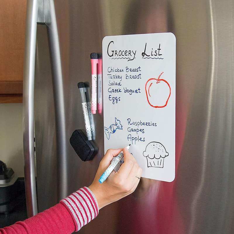 8pcs Magnetic Erasable Whiteboard Pens with Eraser Cap Board Markers