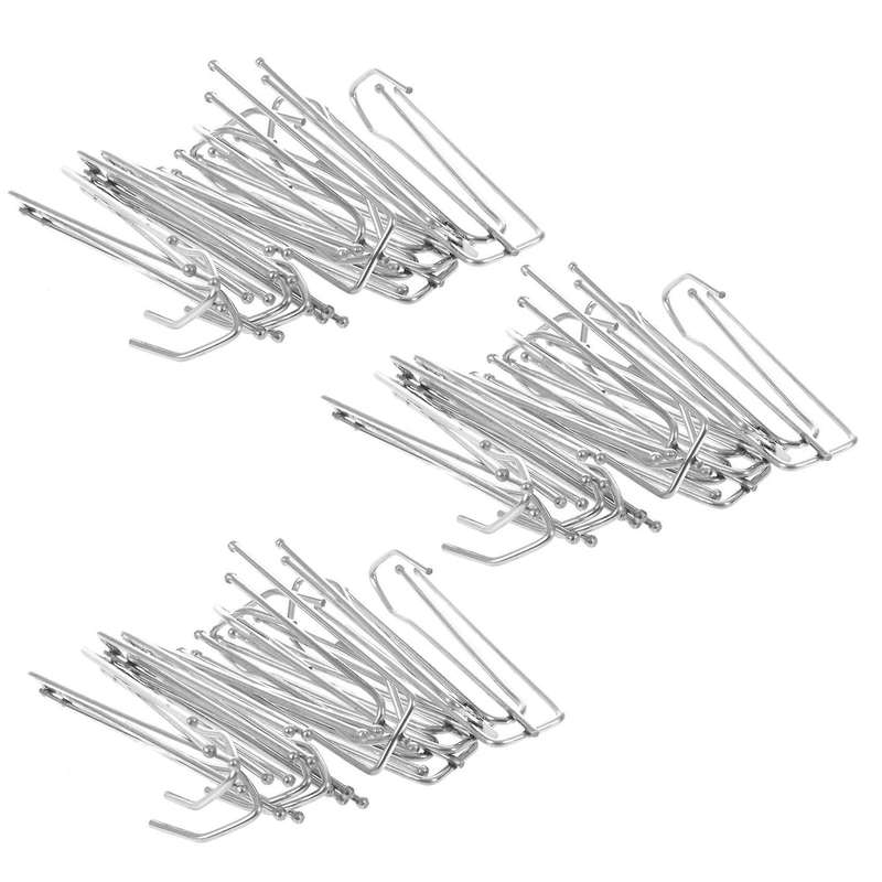 Window Treatment 7cm Long 4 Pinch Pleat Drapes Curtain Hooks 10pcs