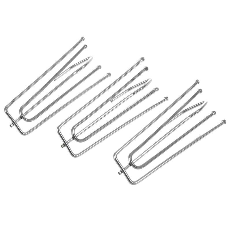 Window Treatment 7cm Long 4 Pinch Pleat Drapes Curtain Hooks 10pcs