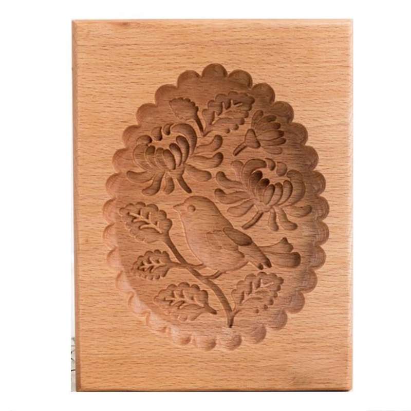 Cookie Mold Shortbread Molds Wooden Biscuit Cutter Cookie B