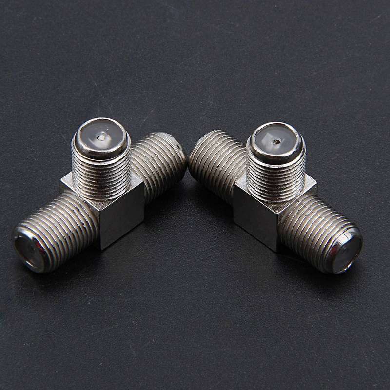 4-way F-type Coax Cable Splitter Combiner Female to 4 Female,silver