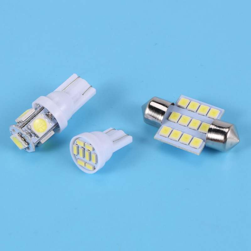 22 Pcs White Led Lights Interior for T10 & 31mm Dome Plate Lamp