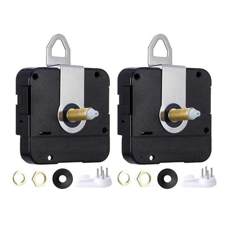 2pcs Silent Diy Quartz Wall Clock for Repair Parts Home Decor 20mm