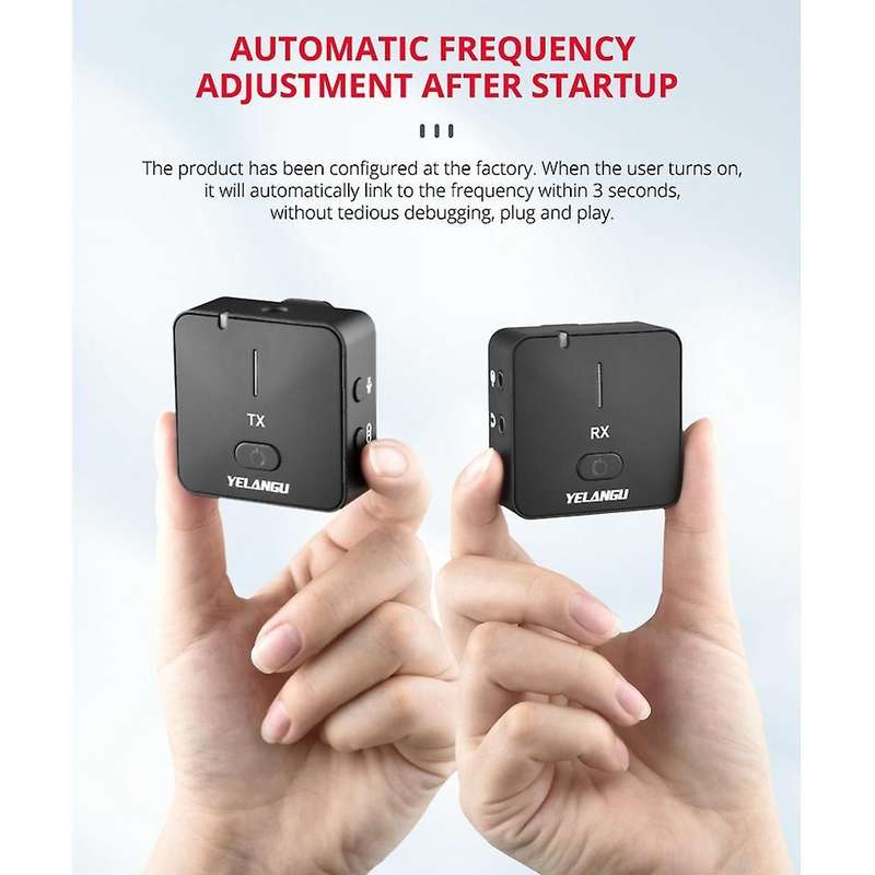 Yelangu Mx5s Lavalier 2.4g Wireless Microphone for Iphone/xiaomi