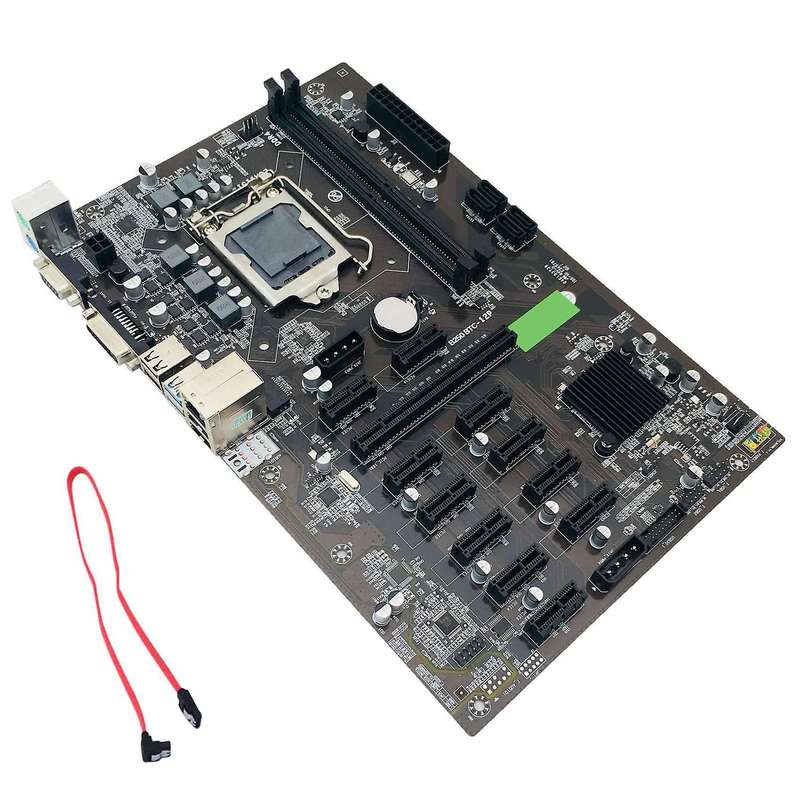 B250 Btc Mining Motherboard Lga 1151 Ddr4 12xgraphics Card Slot