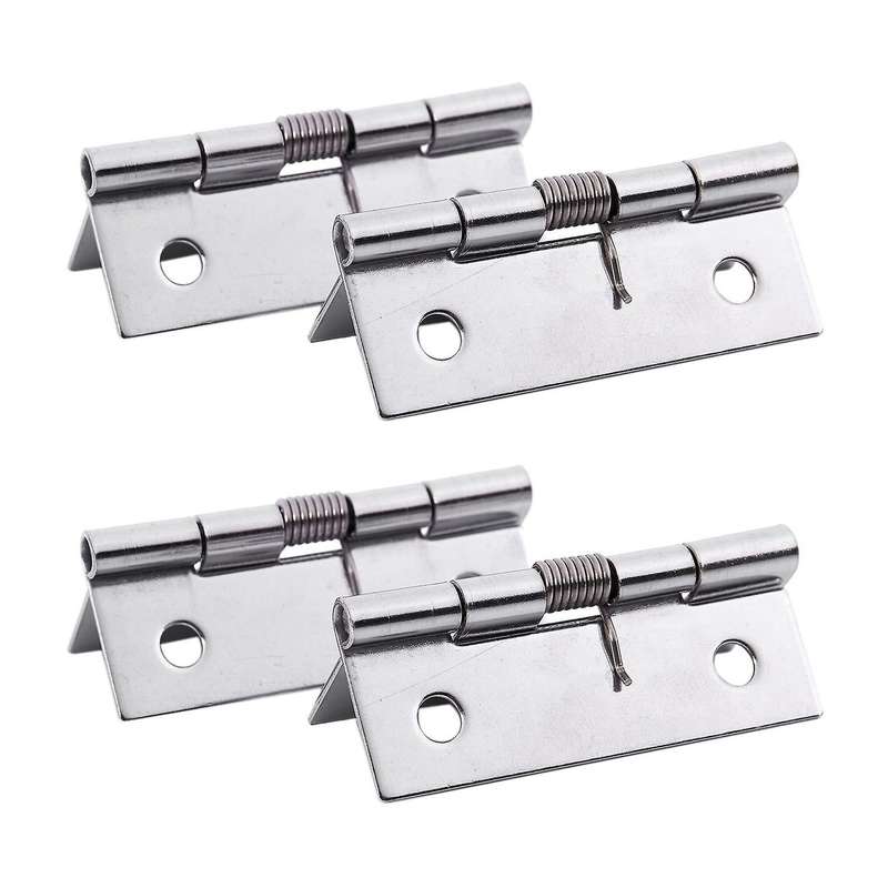50x38x5mm,feder-scharniere Edelstahl, Silberfarben, 2 Stueck