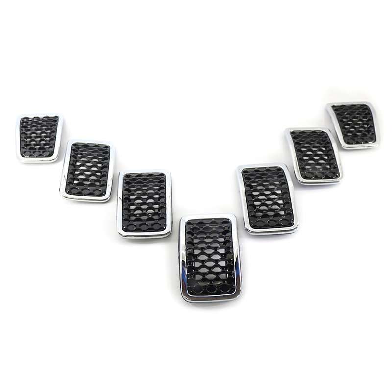 7pcs Front Radiator Grille Insert Kit Central Grille Mesh Grille
