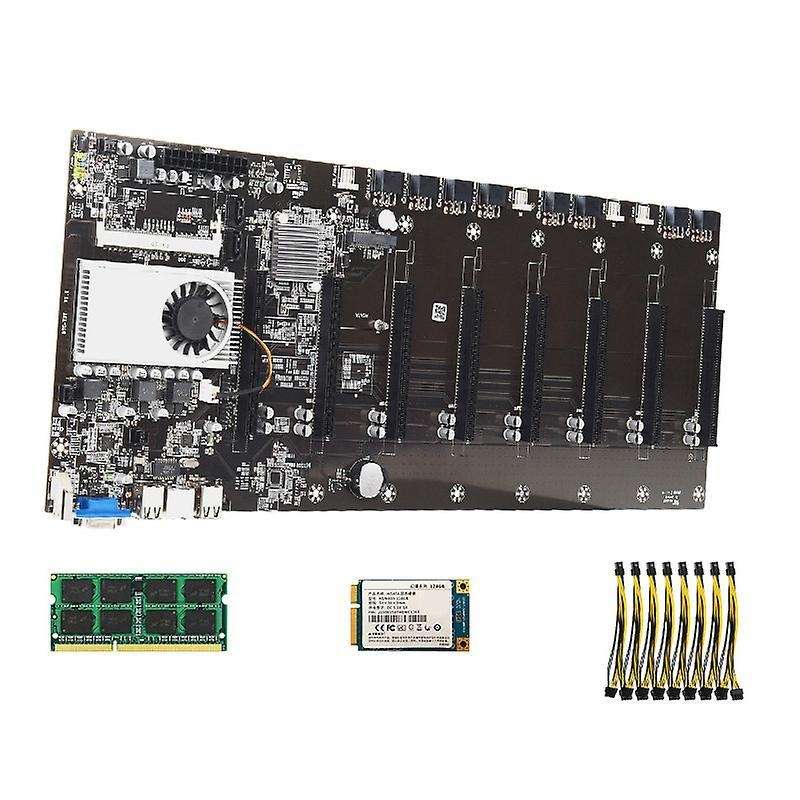 Btc-t37 Miner Motherboard with Cpu Group 8 Gpu Slots for Btc Miner