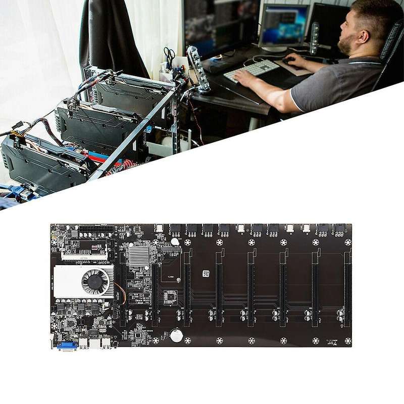 Btc-t37 Miner Motherboard with Cpu Group 8 Gpu Slots for Btc Miner