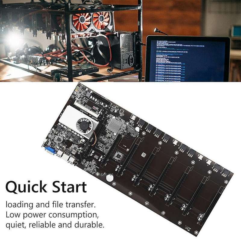Btc-t37 Miner Motherboard with Cpu Group 8 Gpu Slots for Btc Miner