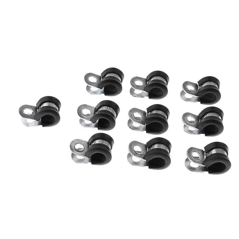 3/8 Inch 10mm Fuel Line Hose Clamp Clip Fastener Rubber Cushion