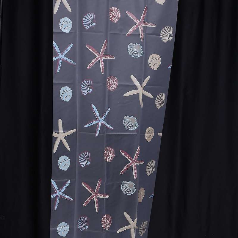 80cmx180cm Modern Shower Curtain Starfish Waterproof Peva Curtain