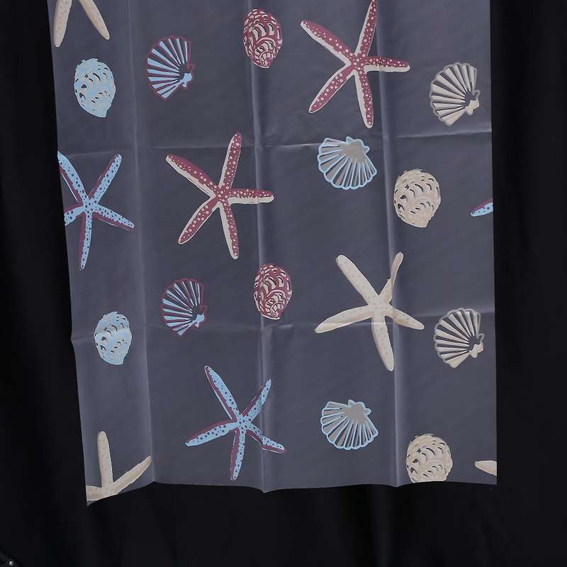 80cmx180cm Modern Shower Curtain Starfish Waterproof Peva Curtain