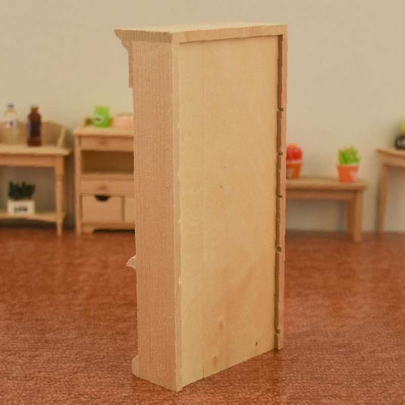 1/12 Dollhouse Miniature Furniture Wood Cabinet Bookcase Bookshelf