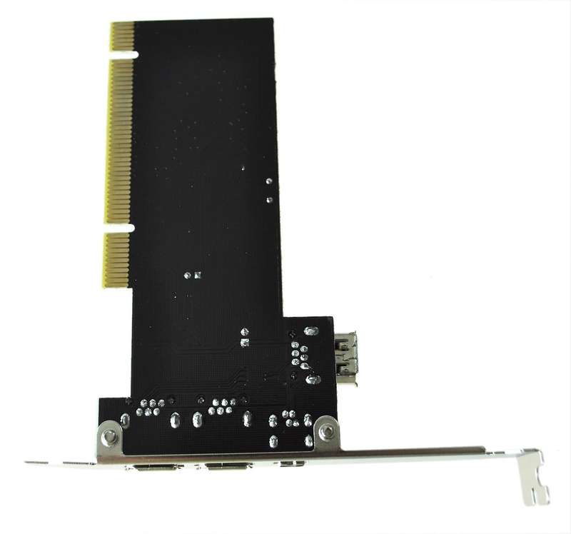 Pci Firewire Ieee 1394 3 + 1 Port Card + 4/6 Pin Cable