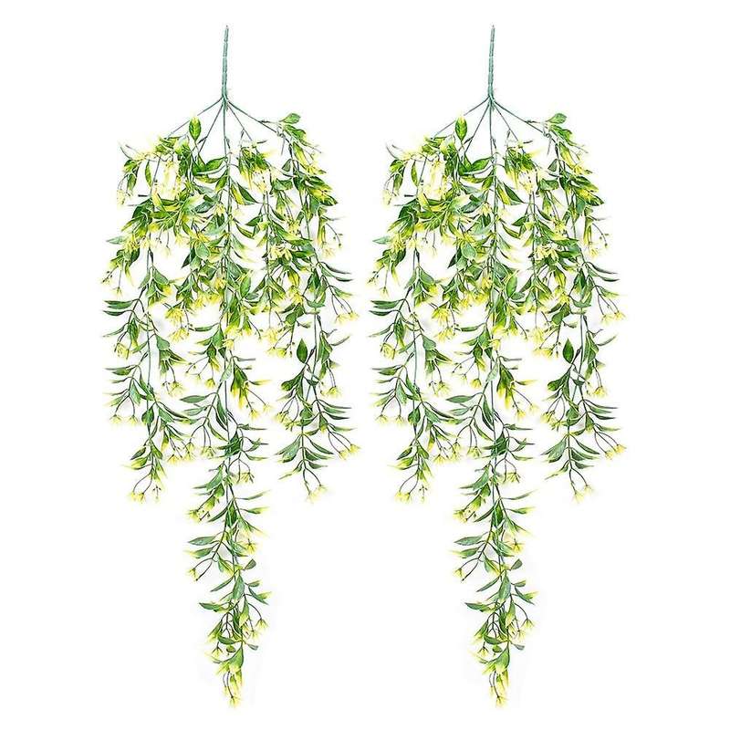 Artificial Flowers Vine Garland Home Garden Festival Wedding Yellow