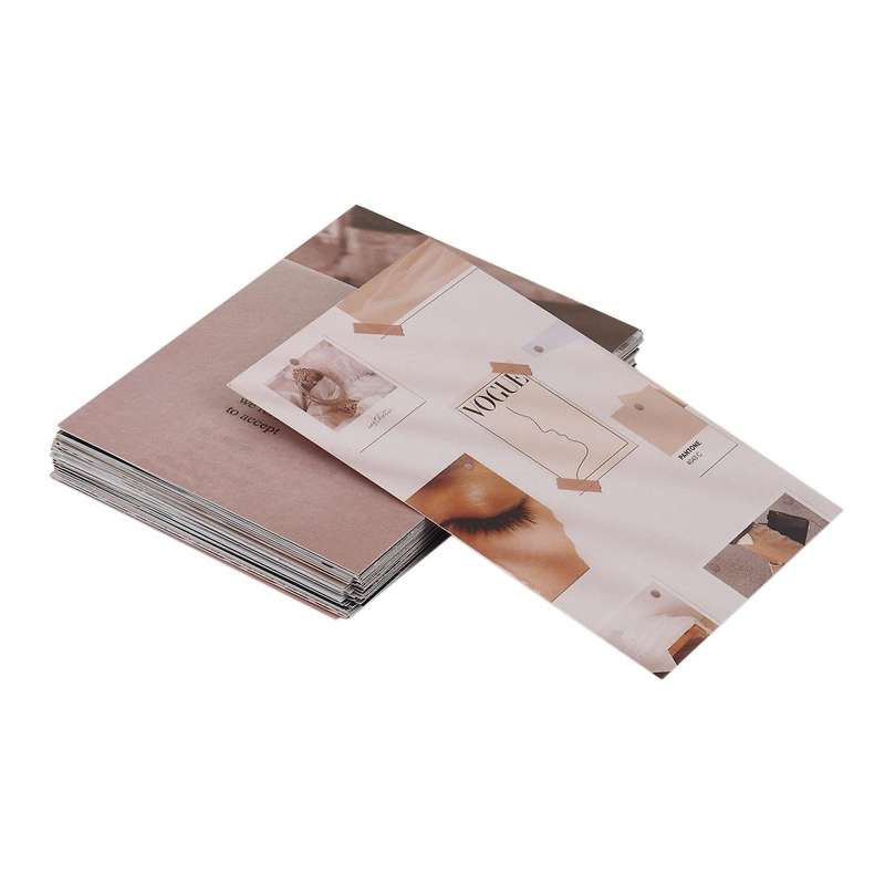 50pcs Scrapbooking Material, Retro Diary Paper, Diy Craft Background