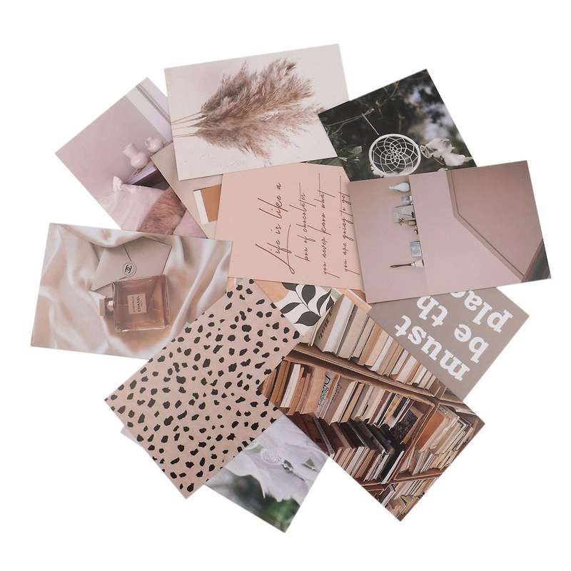 50pcs Scrapbooking Material, Retro Diary Paper, Diy Craft Background