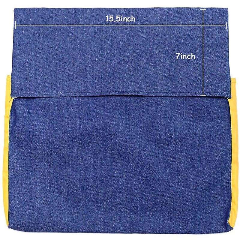 Chairback Pocket Chart with 2 Storage Pocket,for Classroom (yellow)