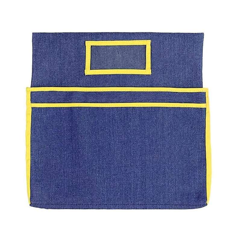Chairback Pocket Chart with 2 Storage Pocket,for Classroom (yellow)