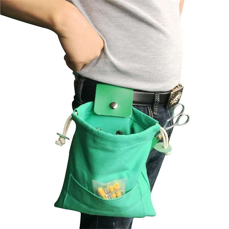 Pu Waxed Canvas Pouch Collapsible Fruit Picking Bushcraft Bag