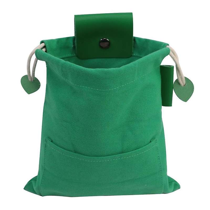 Pu Waxed Canvas Pouch Collapsible Fruit Picking Bushcraft Bag