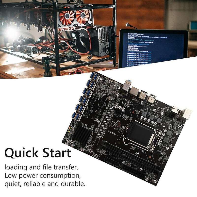 B250 Btc Mining Machine Motherboard with 8g Ddr4 Memory