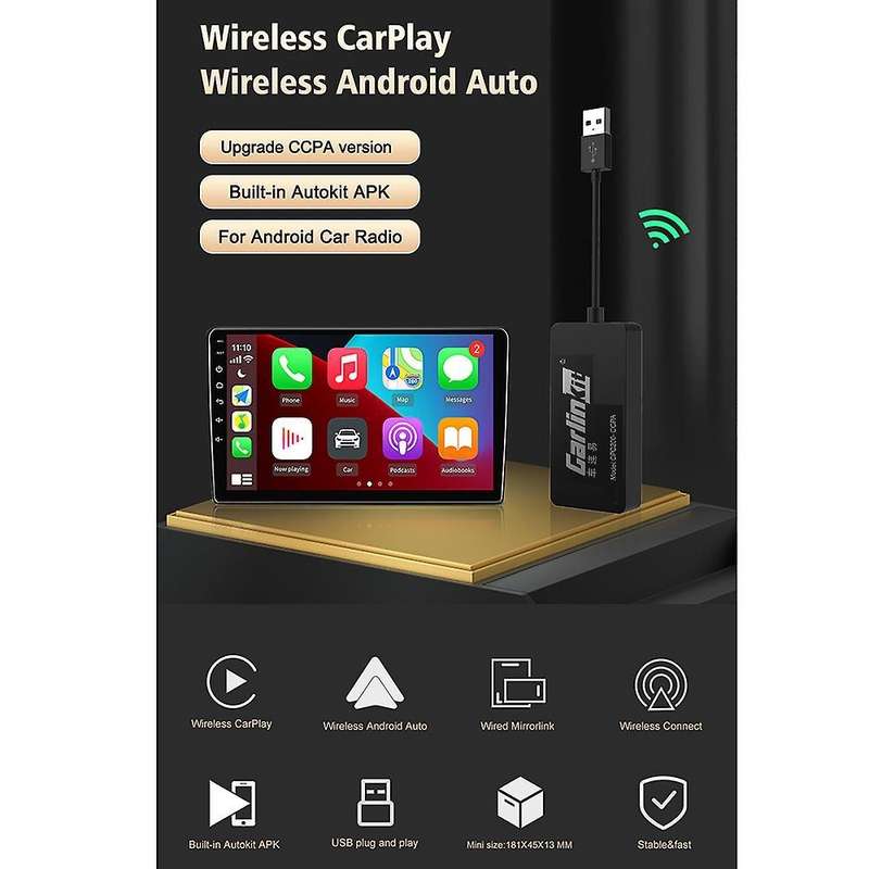 Carlinkit Wireless Carplay Adapter for Modify Android Screen Ios15